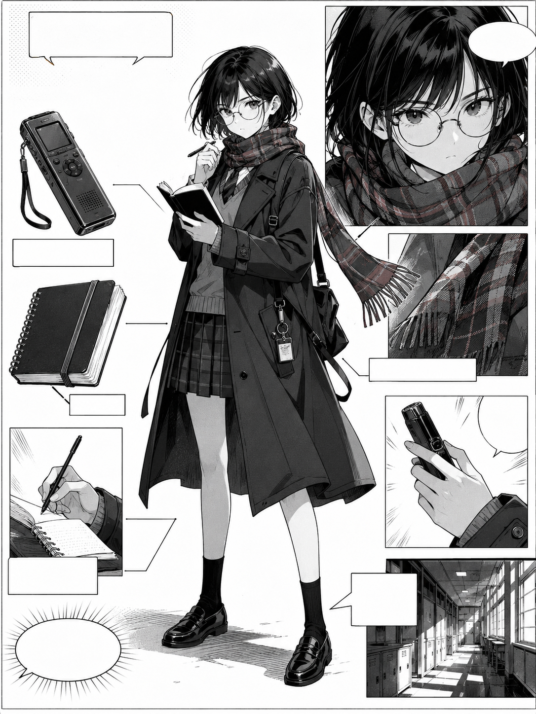 冷静侦探少女
